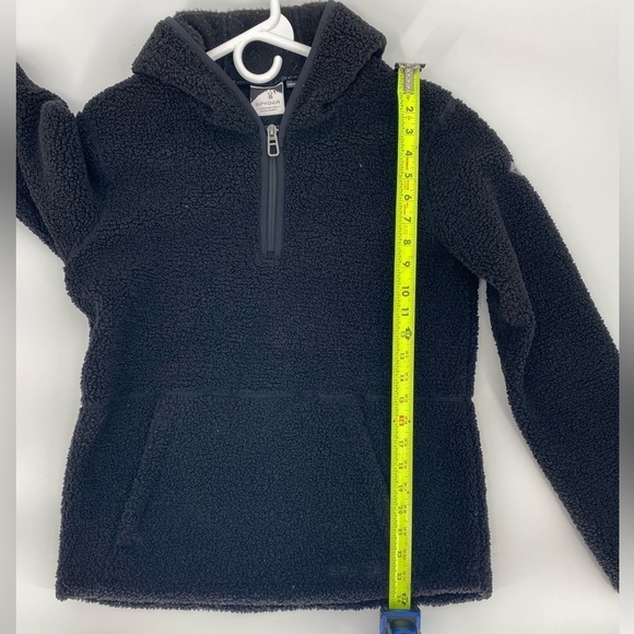 Spyder pullover zip up sherpa teddy fleece hoodie zip pockets size small - Picture 9 of 10